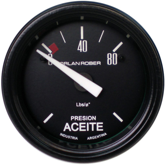 MANOMETRO ELECTRICO DE ACEITE 12V ESCALA: 0-80 LBS/PULG2