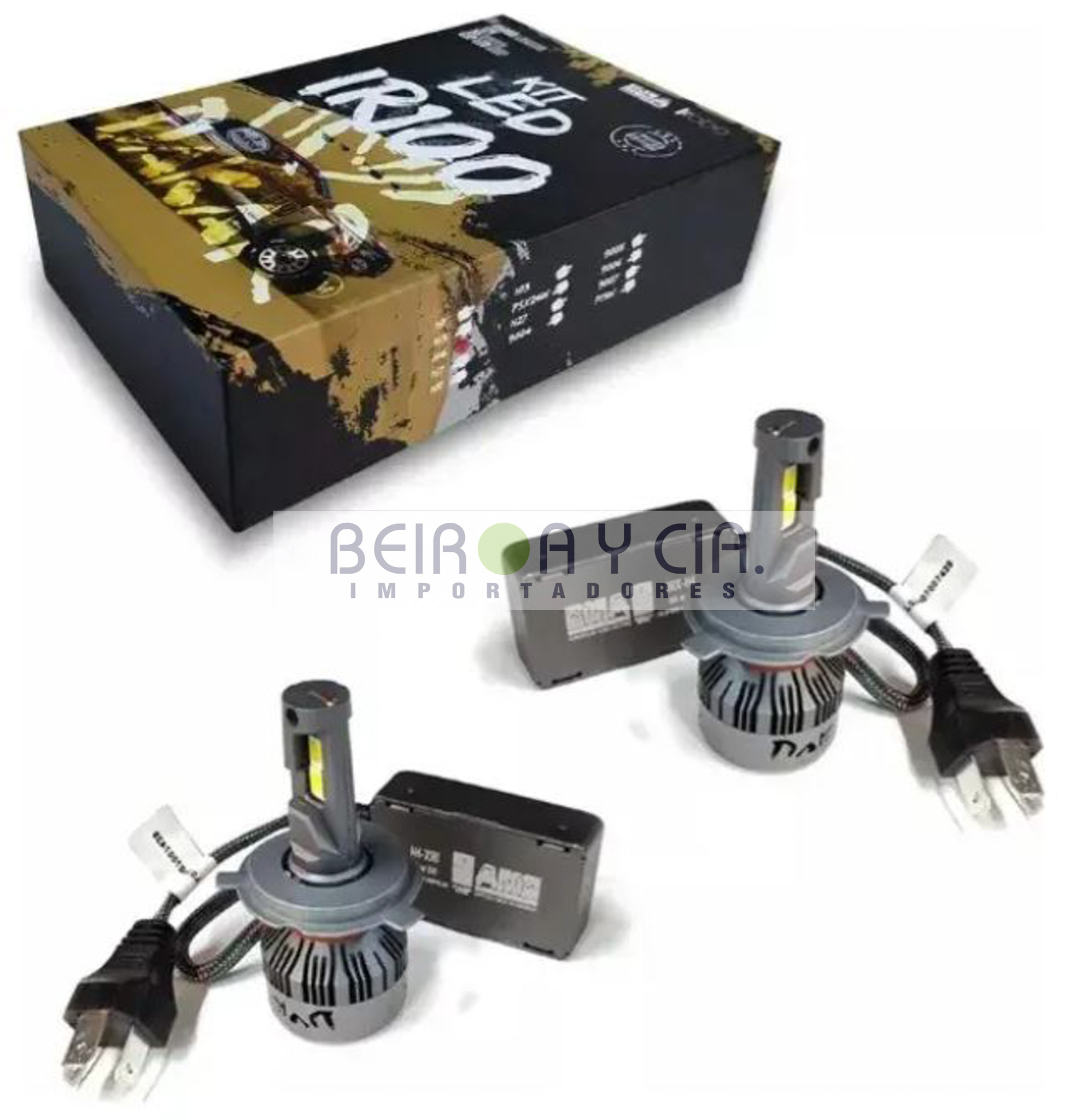 KIT IR100 LED CSP H4 H18 45000LMS 55W CAMBUS