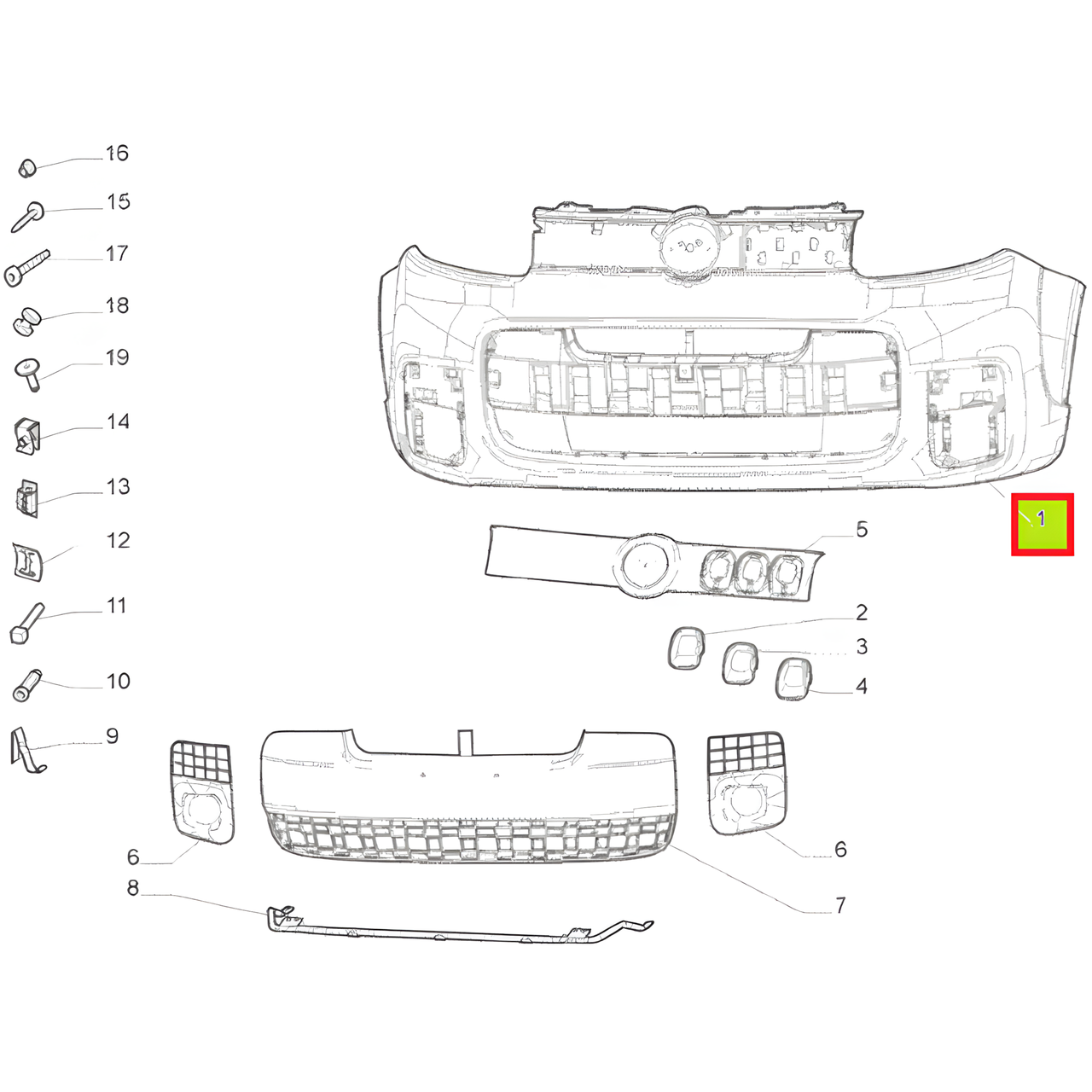 PARAGOLPE DELT. PRIMER -ORIGINAL
