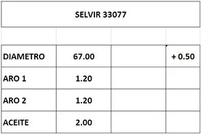 AROS 67.0mm HYUNDAI I10 0.50 (J)