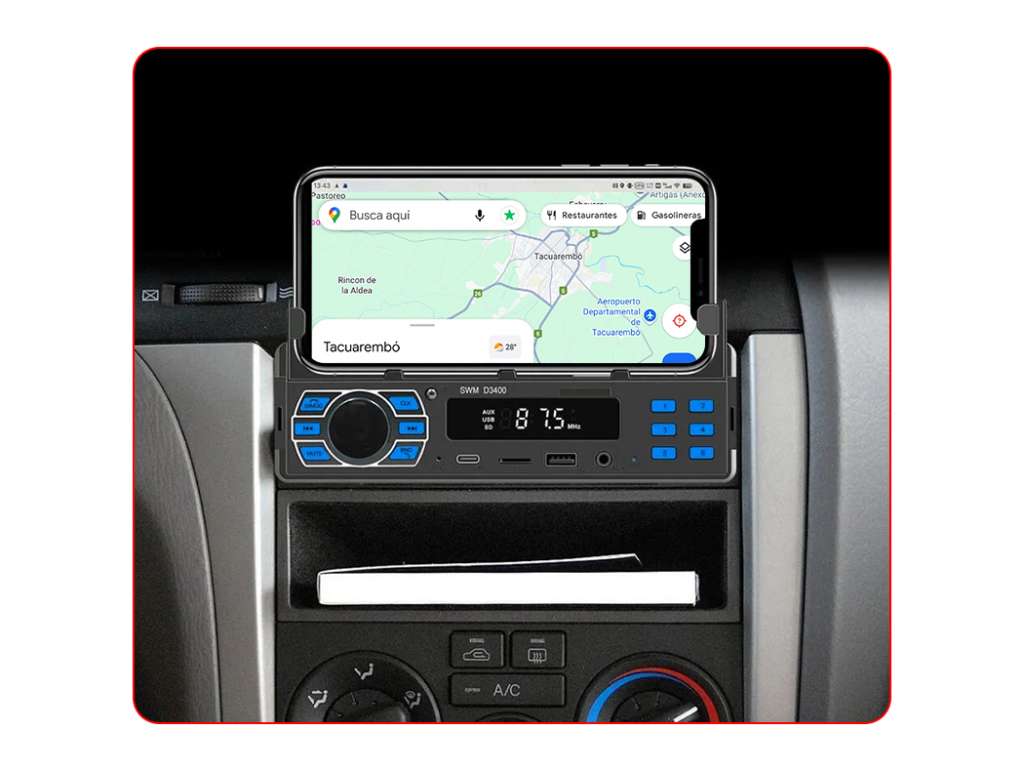 Radio para automóvil con reproductor multimedia