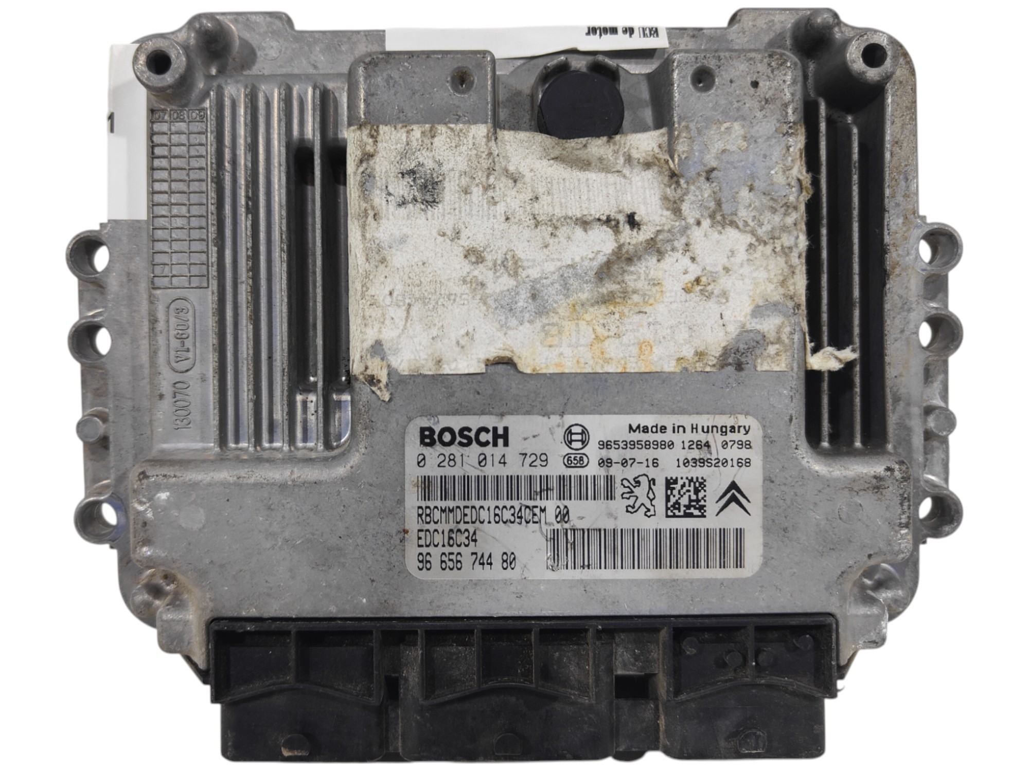 ECU de motor Citroen C4 PICASSO 1.6 HDI 2009, Ref: 10871-K3B3