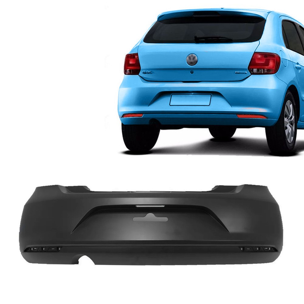 Paragolpe Trasero VW Gol G6 2013 / 2016 Hatch  Con Reflector ( Ojo de Gato )