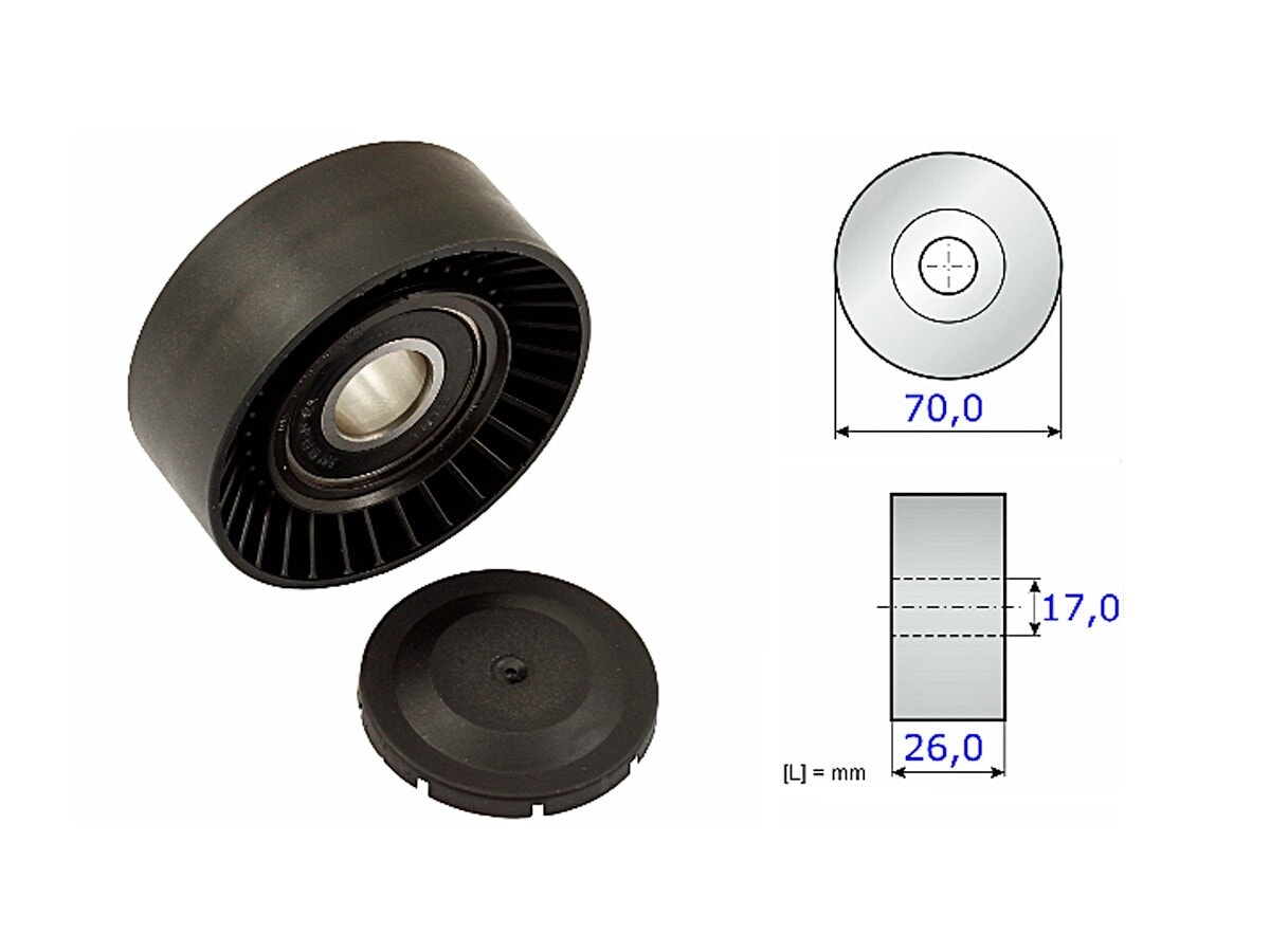 Tensor guía de correa de accesorios