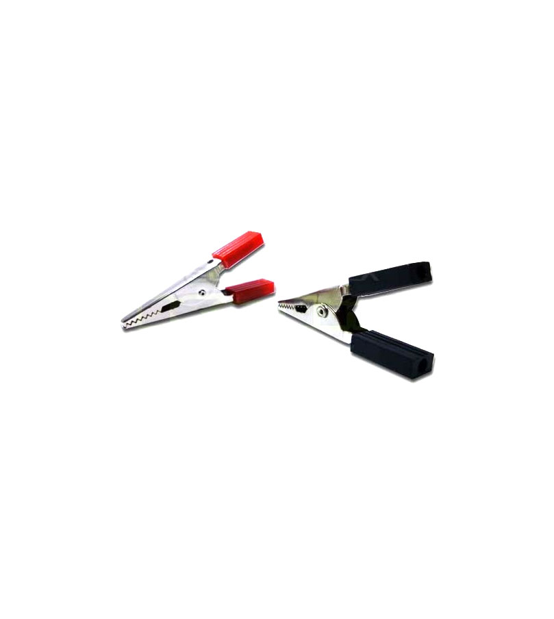 Juego de pinzas de batería tipo cocodrilo