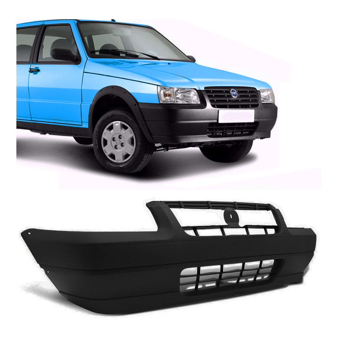 Fiat Uno Way Paragolpe Delantero Negro