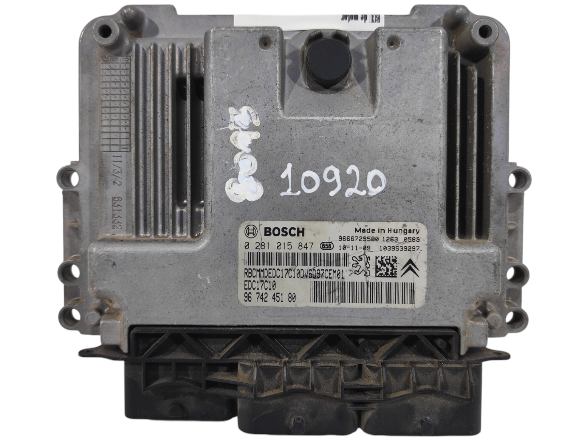 ECU de motor Peugeot 308 SW 1.6 HDI 2010, Ref: 10920-K3B6