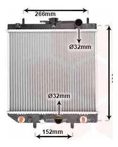 Radiador Daihatsu Charade G200 G202 Gran Move Aut 1993/95