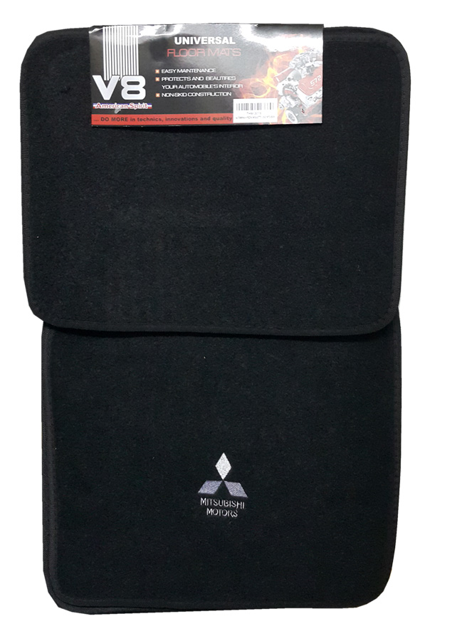 ALFOMBRAS MITSUBISHI 4 PIEZAS MOQUETTE LOGO MITSUBISHI WESTON