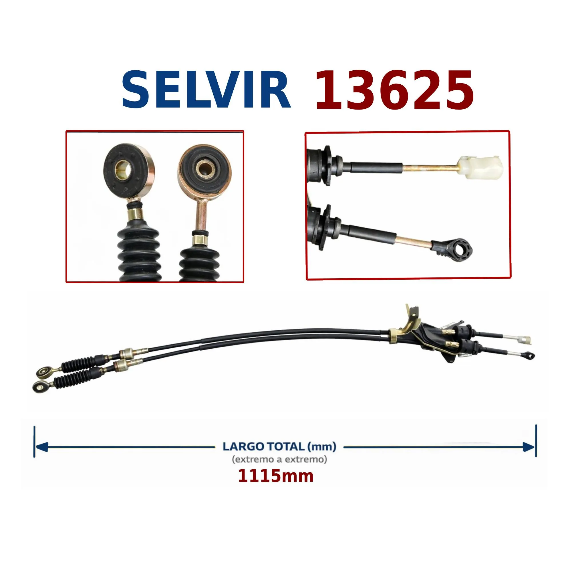 CABLE CAMBIOS BYD F0-PEUGEOT 107 (JGO)