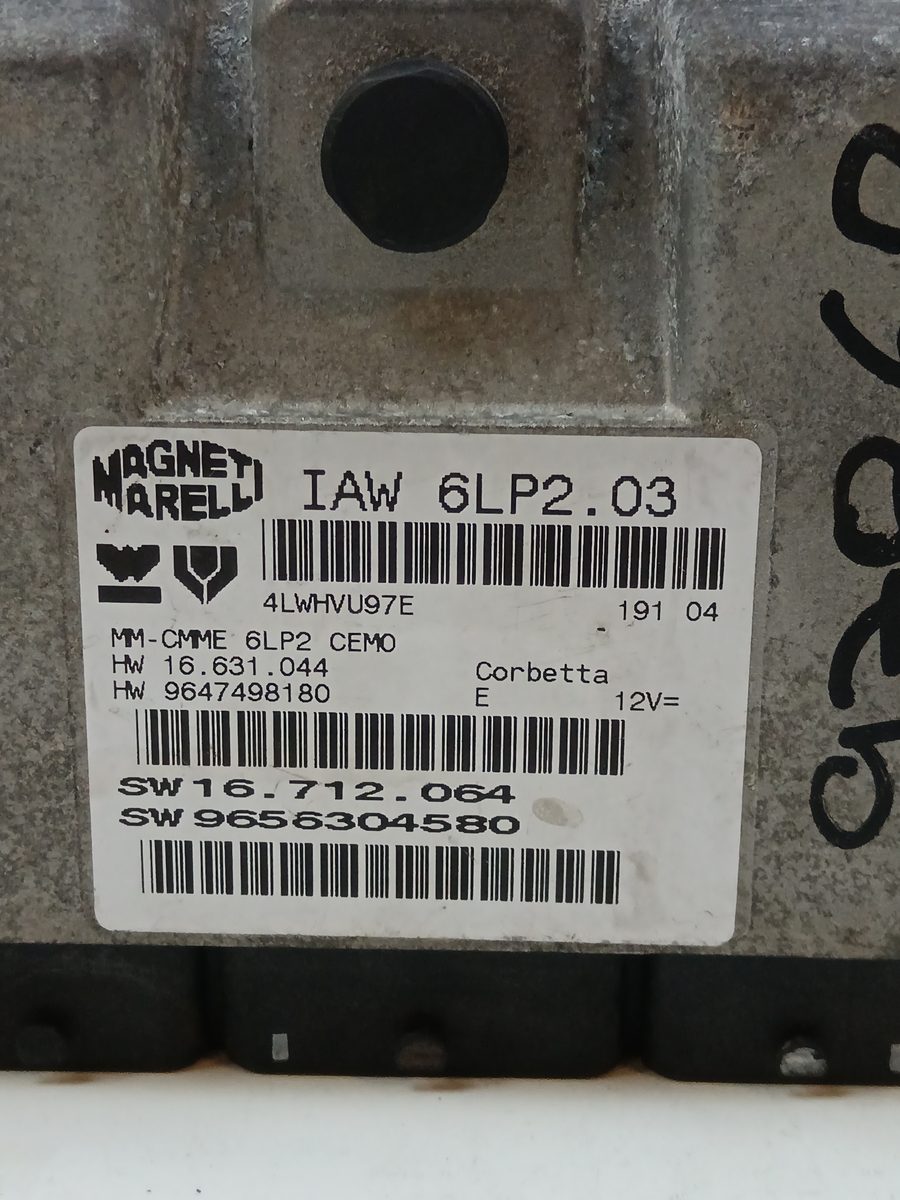 Centralita Motor Uce Peugeot 206 Berlina 1998-2010 X-Line 1.1L 44kW IAW6LP203