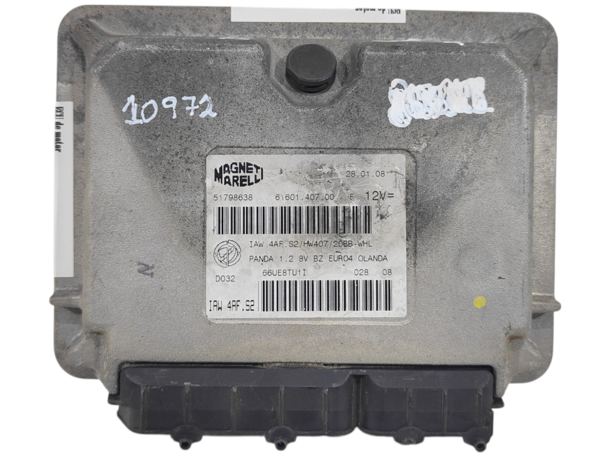 ECU de motor Fiat PANDA 1.2 8V 2008, Ref: 10972-K2B11