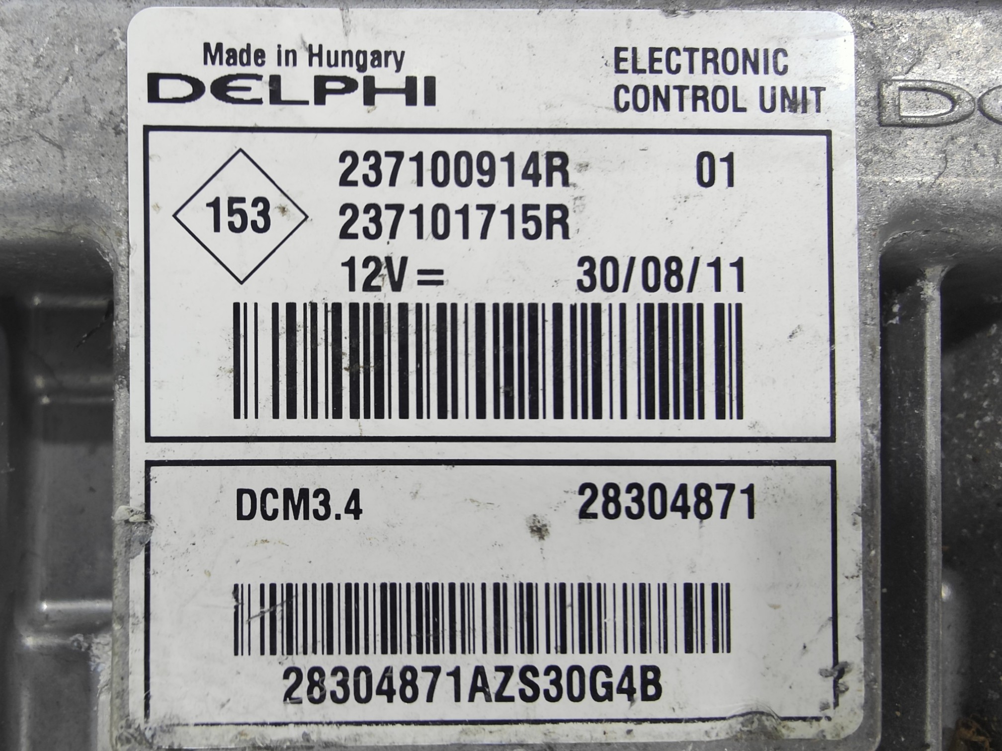 ECU de motor Renault MEGANE III 1.5 DCI / FLUENCE 1.5 DCI , Ref: 8351-K3B5