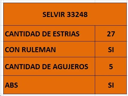 Maza de rueda delantera con rulemán
