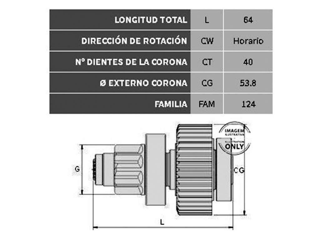 Reductor de motor de arranque