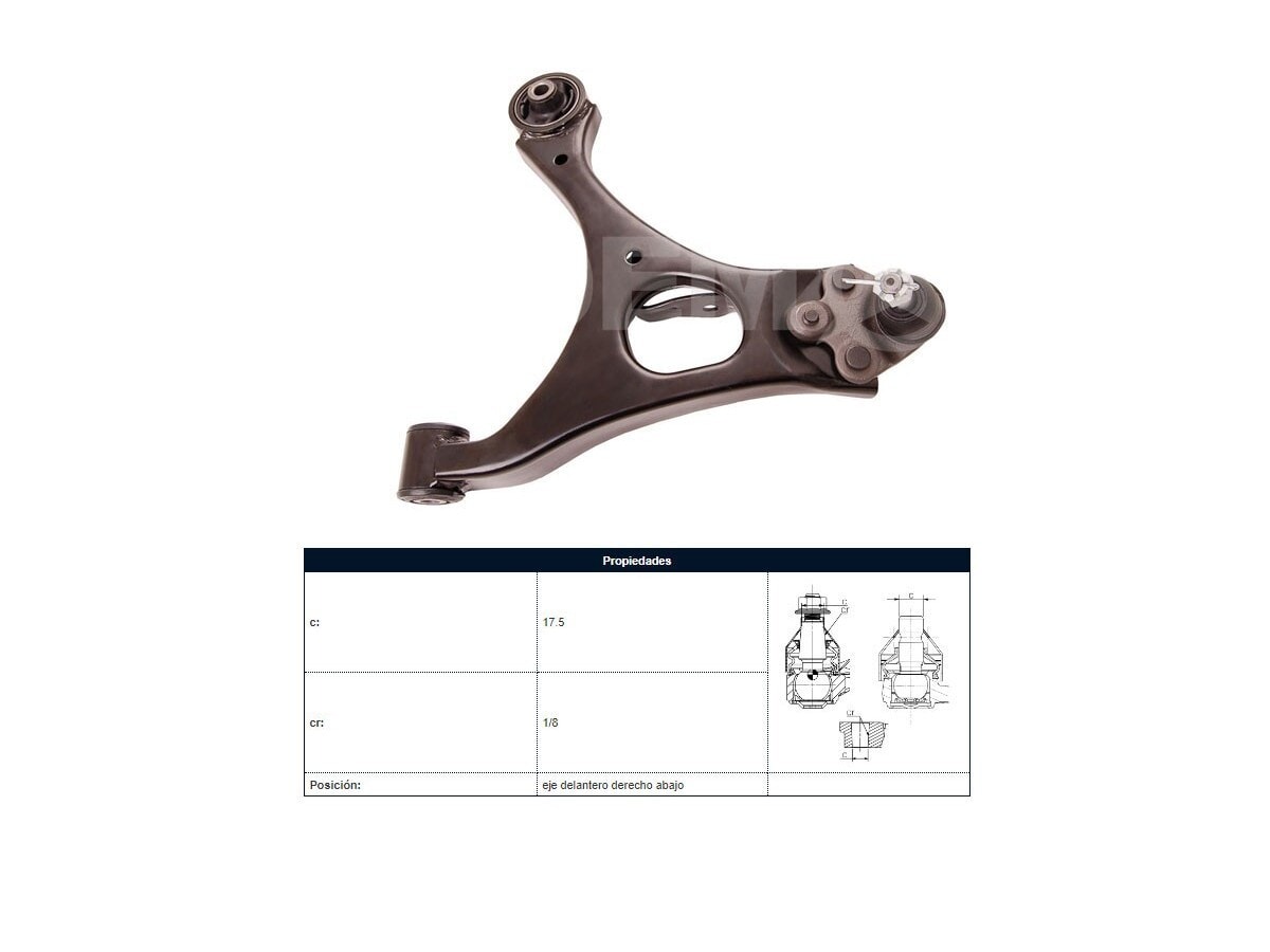 Parilla De Suspension Delantera Honda Civic 06-12 Der