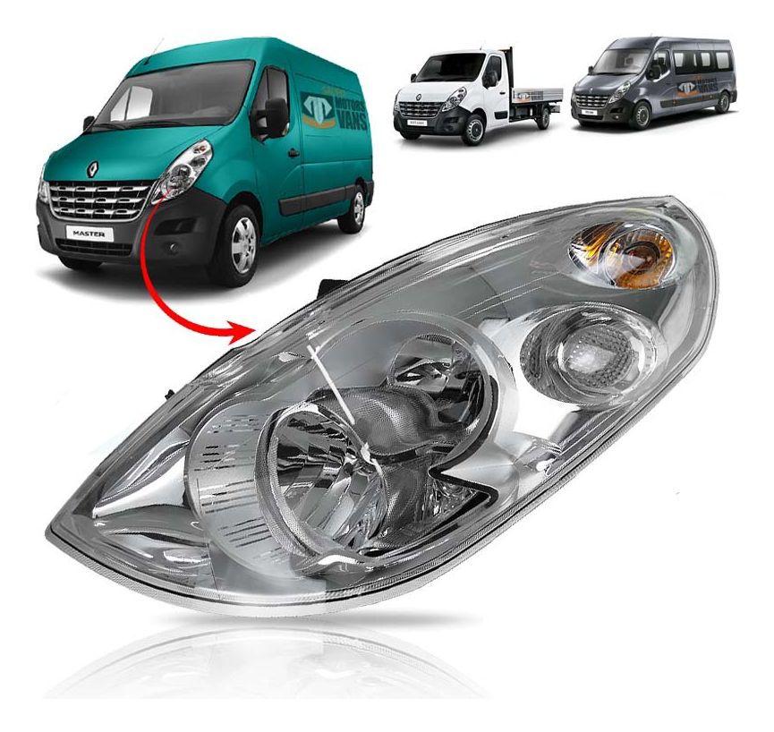 Semióptica Renault Master 3 2013 A 2021 Izquierda