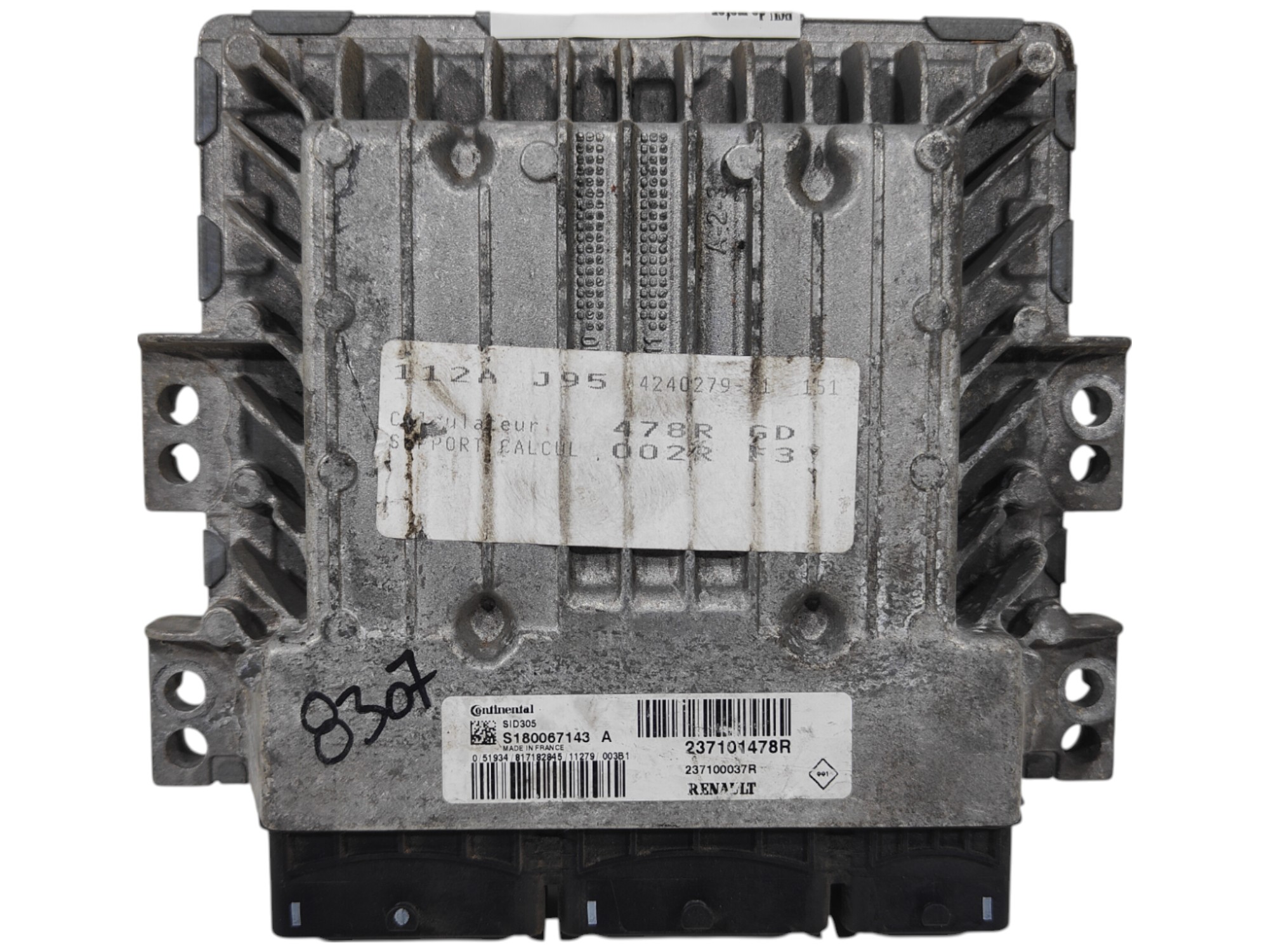 ECU de motor Renault MEGANE III SCENIC 1.5 DCI 110HP , Ref: 8307-K3A8