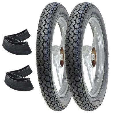Combo Moto Cubiertas 250-17 y 275-17 015 c/cámaras
