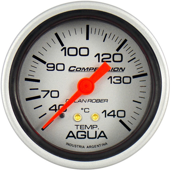 TERMOMETRO DE AGUA ESCALA: 40/140°C CAPILAR: 4MT FONDO GRIS