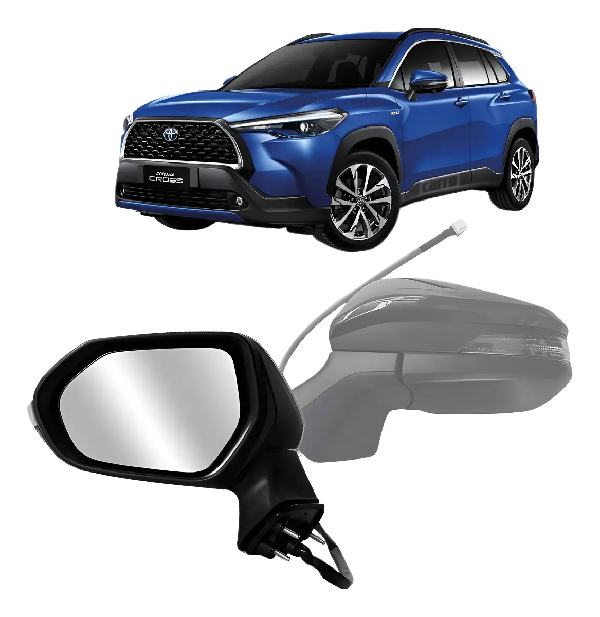 Espejo retrovisor Corolla Cross 2021 2022 2023 2024 2025 mirror -tw