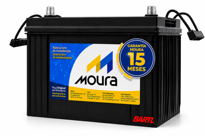 Bateria Moura 165 Amp Garantía 15 Meses