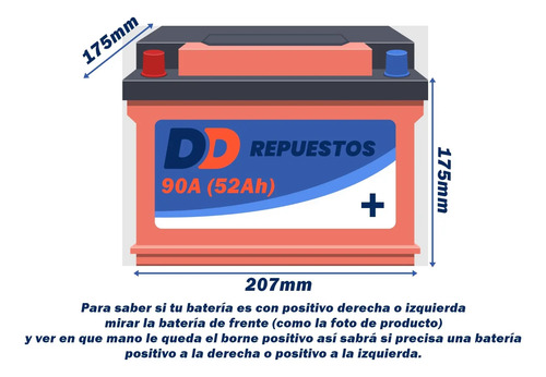 Bateria Inci Aku 90a (52ah) Gtia 3 Años Colocacion Gratis