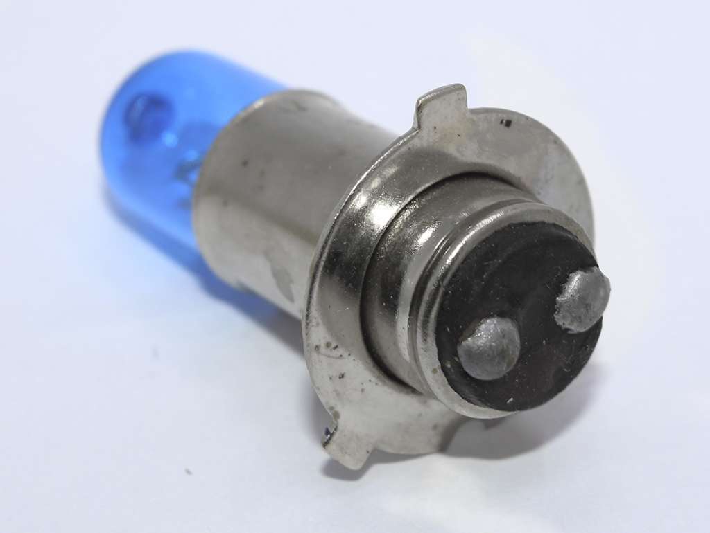 LAMPARA MOTO 12V. 35/35 3P AZUL HALOGE