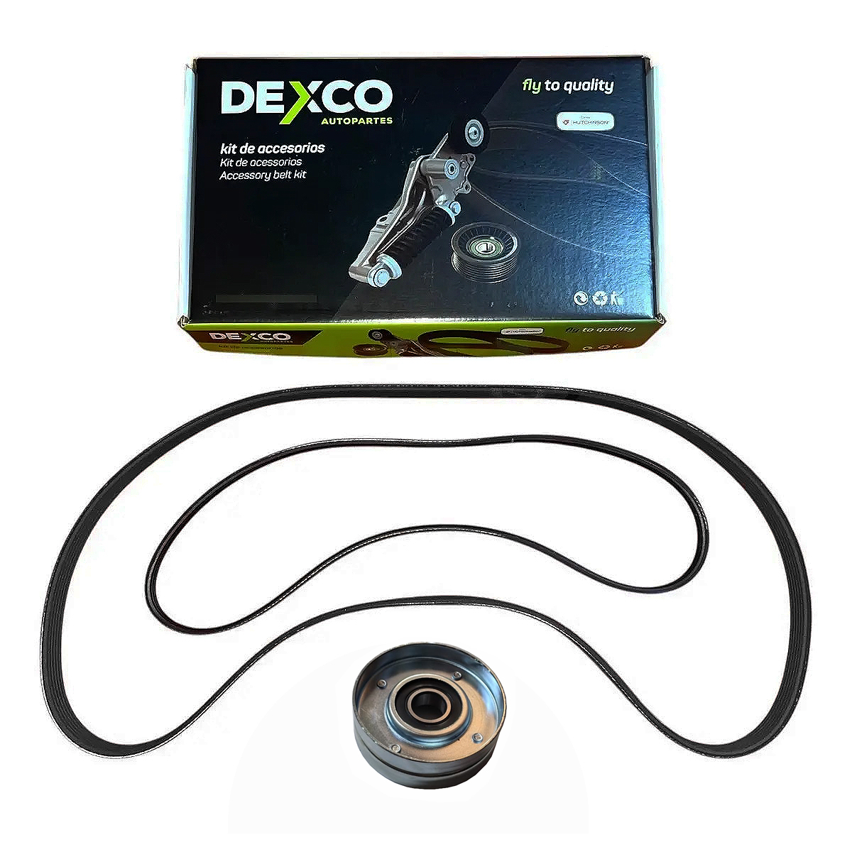 Kit Correas + Tensor Accesorios VW Gol G6 6PK-1200 3PK-796 Hutchinson