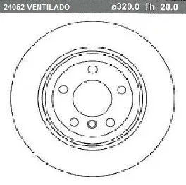 DISCO FRENO (320mm) TRA BMW X5