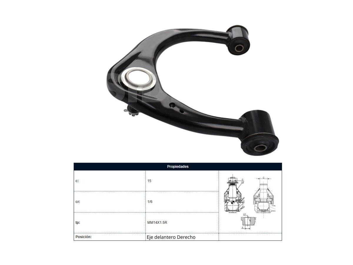 Parilla De Suspension Delantera Toyota Hilux 04-25 Der