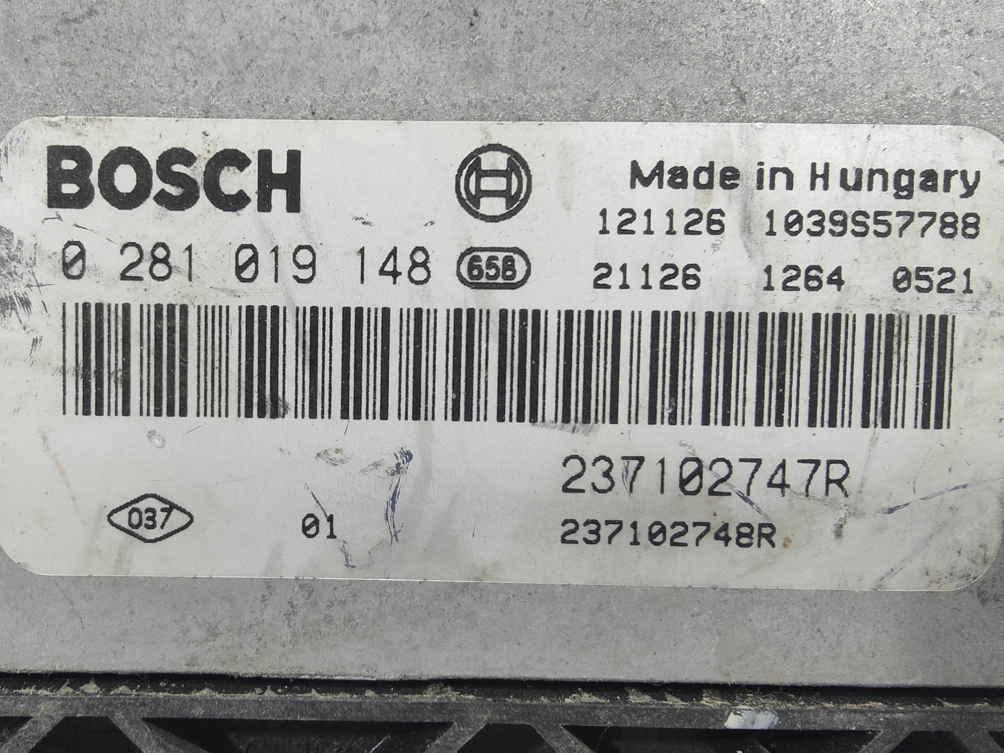 ECU de motor Renault CLIO IV 1.5 DCI 90HP 2012, Ref: 11036-K3C10