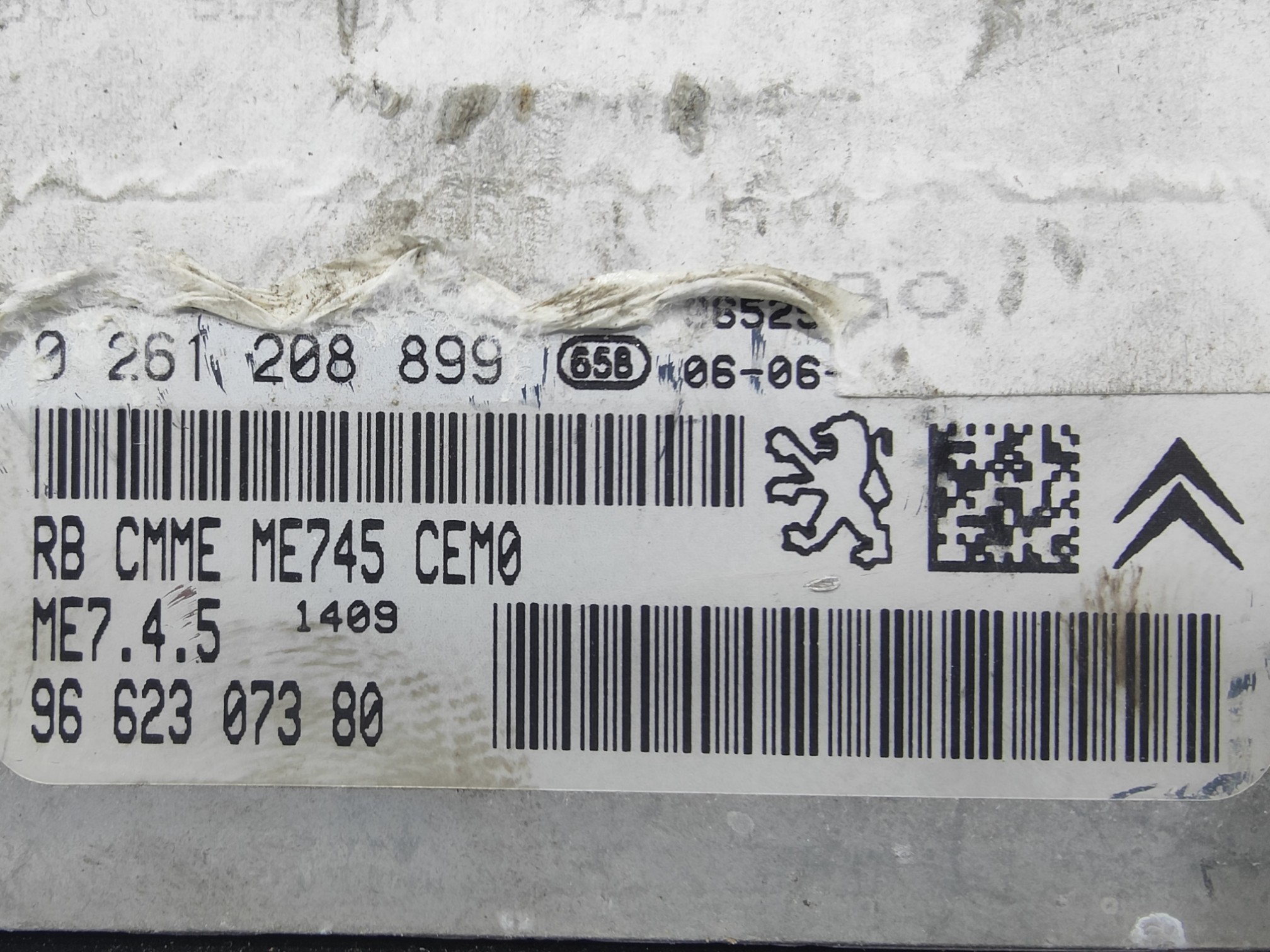 ECU de motor Citroen C4 I 1.6i 109HP 2006, Ref: 11093-K3C6