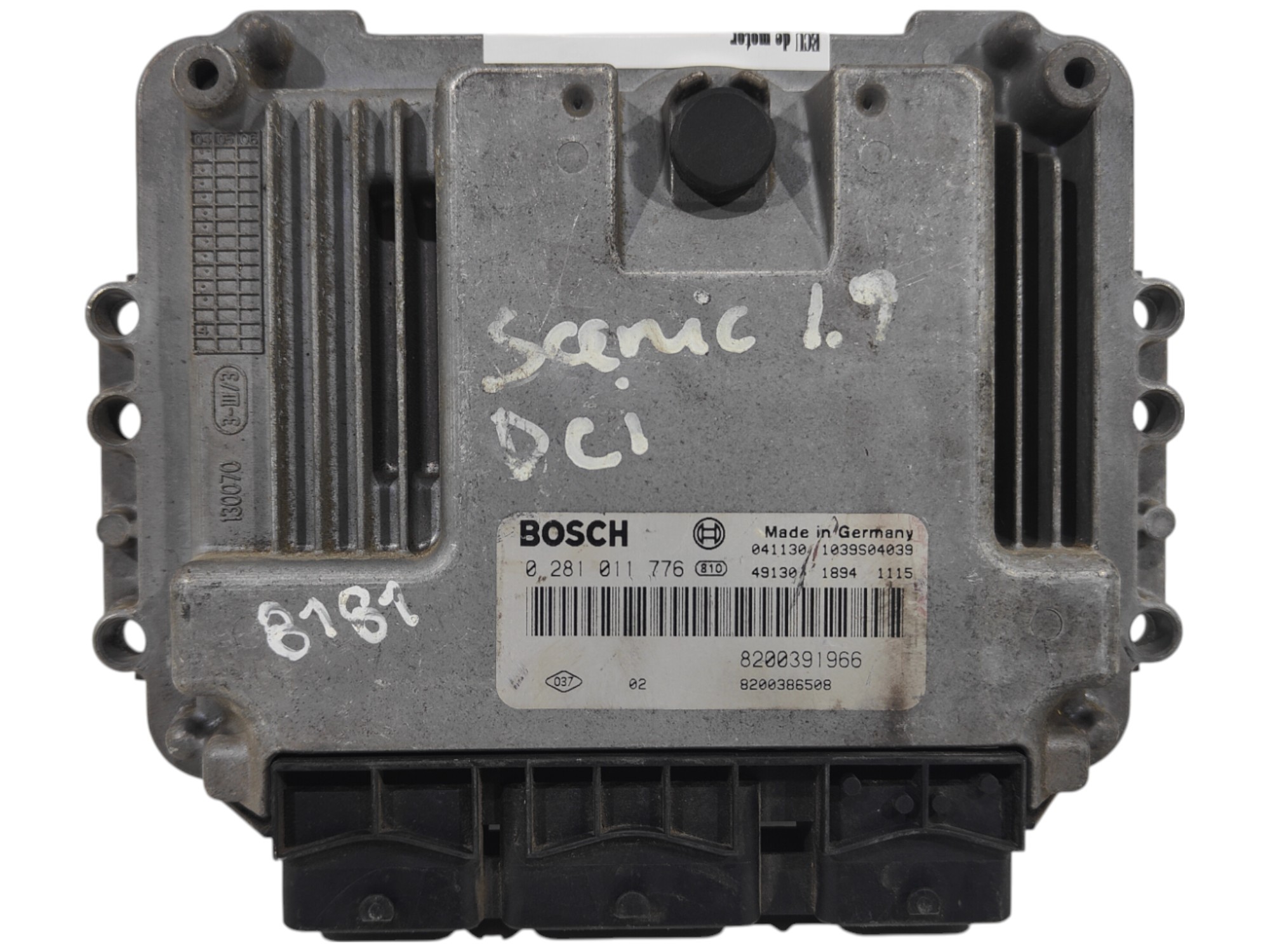 ECU de motor Renault MEGANE II SCENIC 1.9 DCI 120HP 2004, Ref: 8181-K3B12