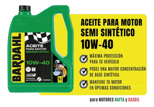 Filtro + Aceite Bardahl 4ltr Suzuki Dzire 1.2 Nafta