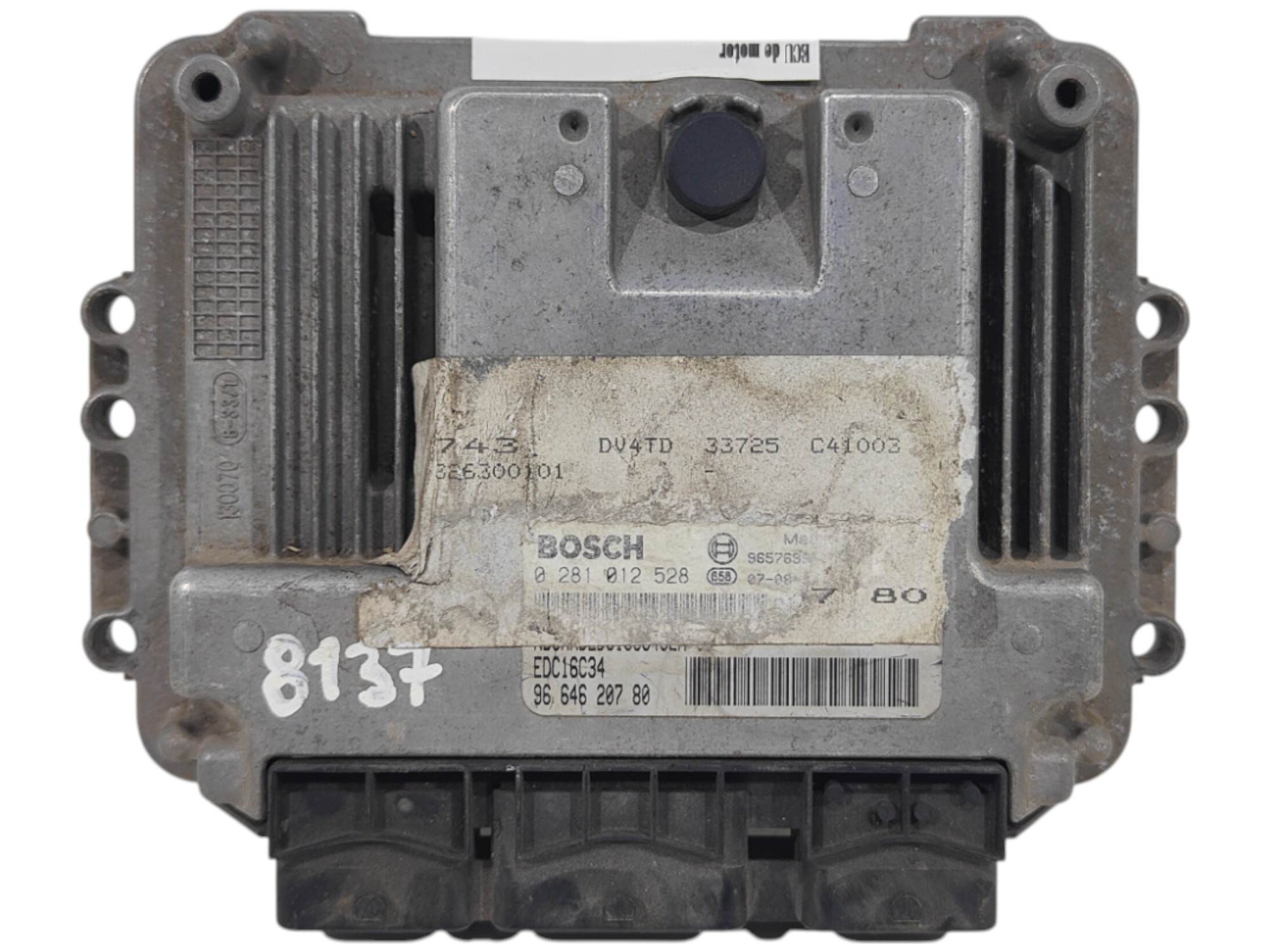 ECU de motor PEUGEOT 206 1.4 HDI , Ref: 8137-K3A6