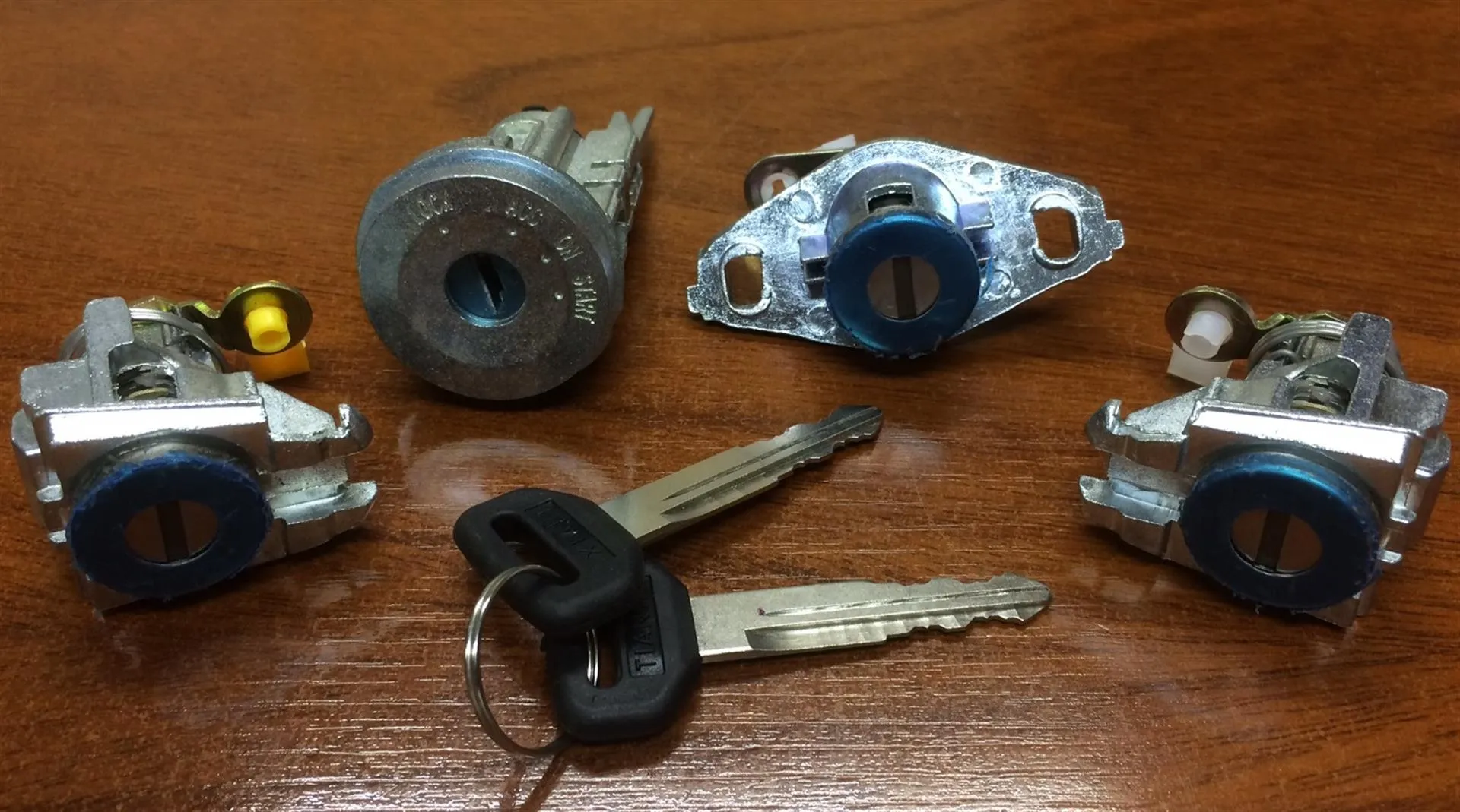 Kit de 3 cilindros de cerradura con llave