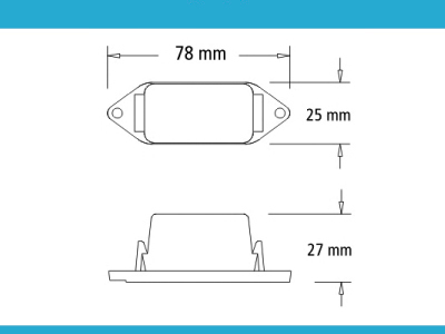 FAROL BAIML 1030E AMBAR ELECTRONICO 12V/24V BIVOLT