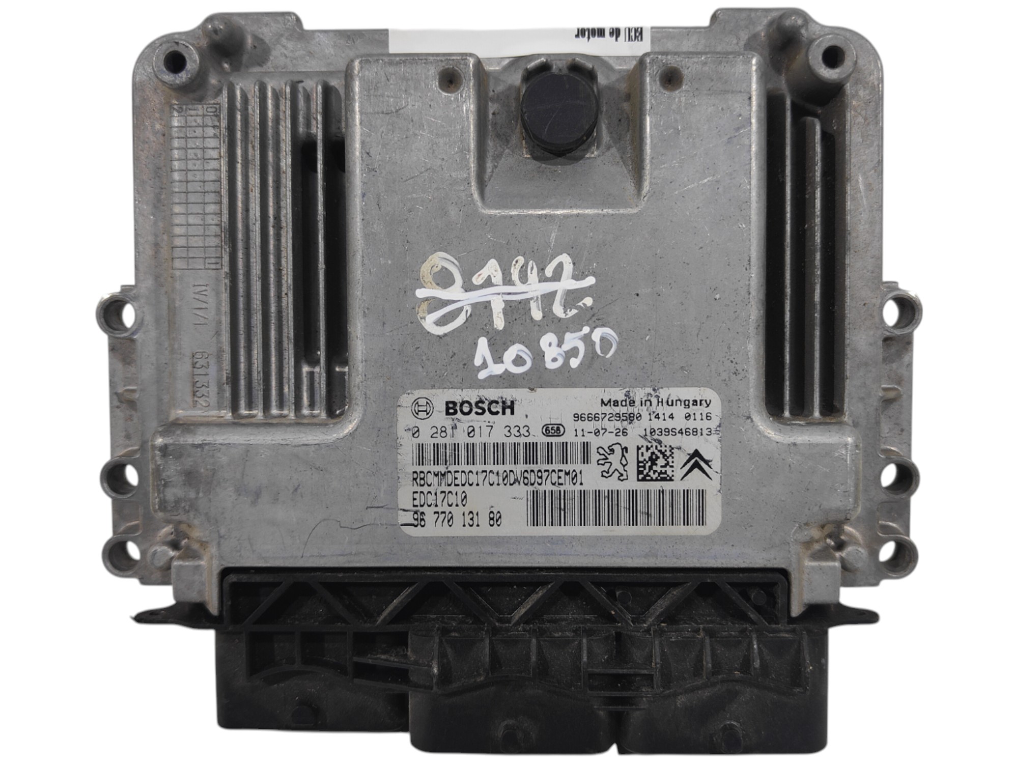 ECU de motor Citroen C3 PICASSO 1.6 HDI 2011, Ref: 10850-K3B1