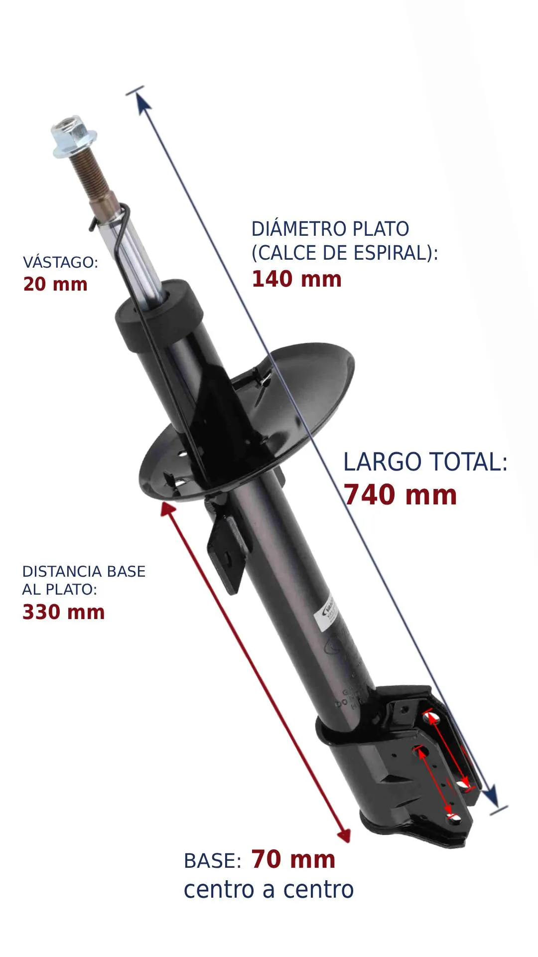 AMORTIGUADOR TRA RENAULT DUSTER 11 (4WD) BREME