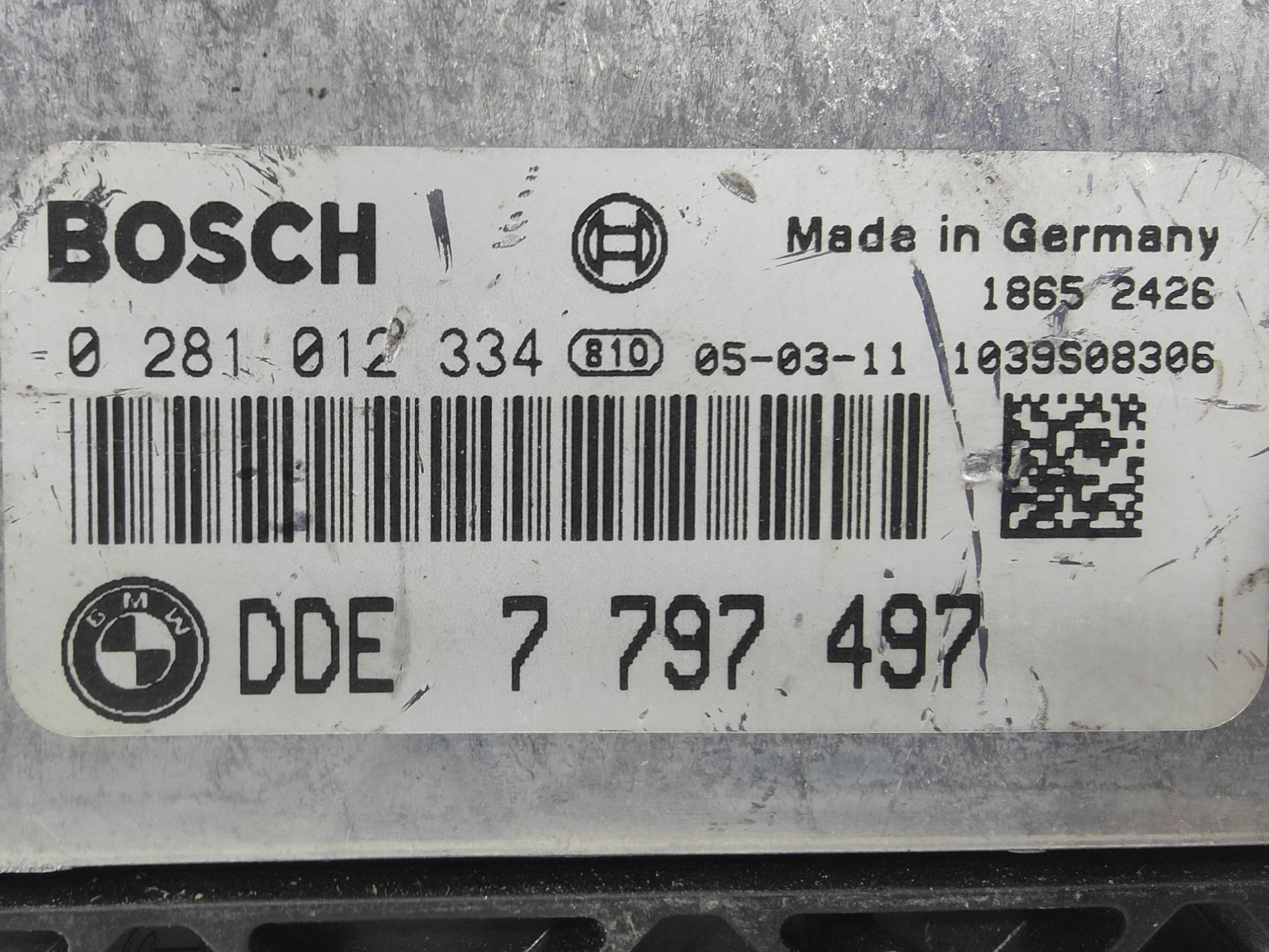 ECU de motor BMW 320d E90 , Ref: 8203-K3B3