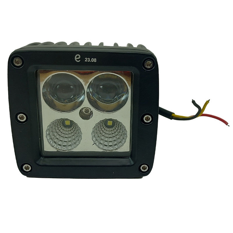 Faro Caminero LED Blanco Ámbar Flash 10-30V 8 cm
