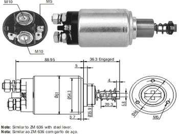 SOLENOIDE BOSCH MB/FI CAMION 24V