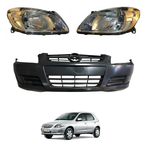 Paragolpe Delantero Con Semioptica Chevrolet Celta 2007-2011