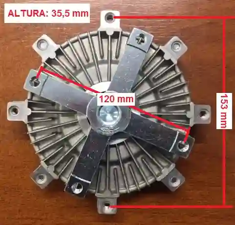 Acople viscoso de ventilador
