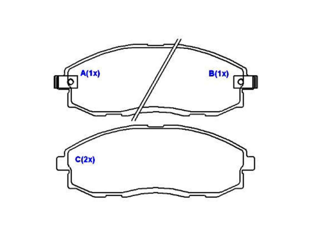 PASTILLA FRENO HY H1/STAREX/SSANGYONG/JAC REFINE M1