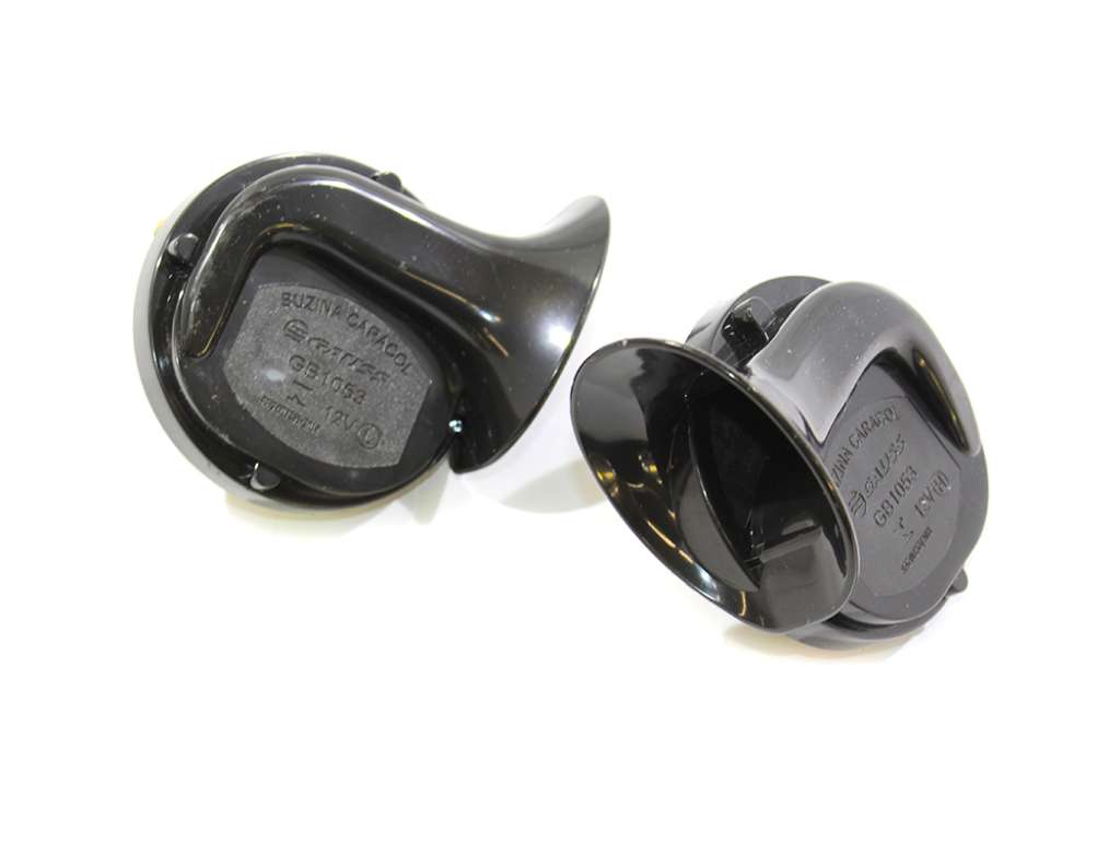Bocina caracol universal 12V, 1 terminal, juego