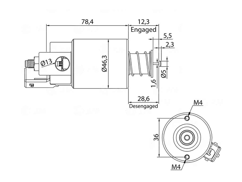 Solenoide de Embrague