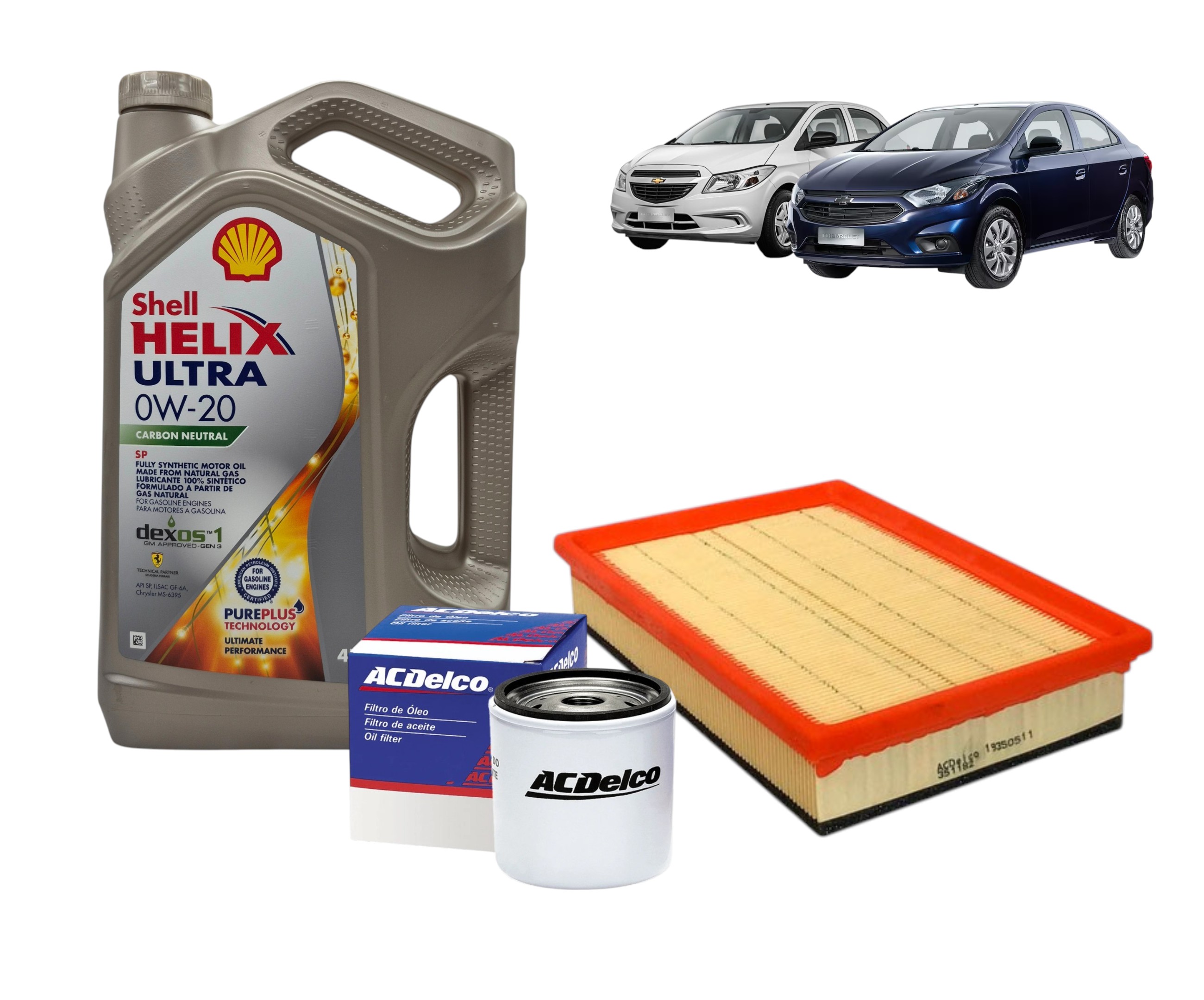 KIT FILTROS Y LUBRICANTE ONIX/PRISMA 1.0 - 6TA