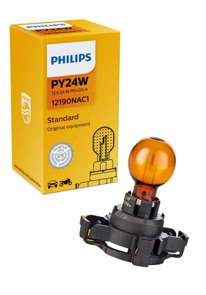 Lámpara señalero 12V PY24W ámbar